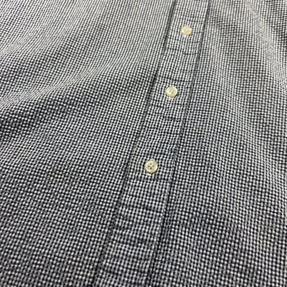 Vintage HUNT CLUB Men's 100% Cotton Seersucker Short Sleeve Button Down Shirt L - Picture 9 of 11